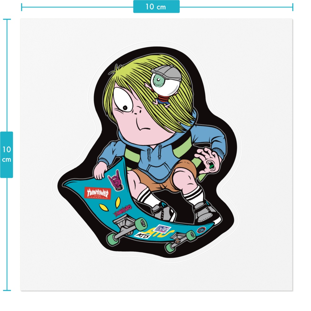 鬼太郎風 HAWK(ステッカーS)