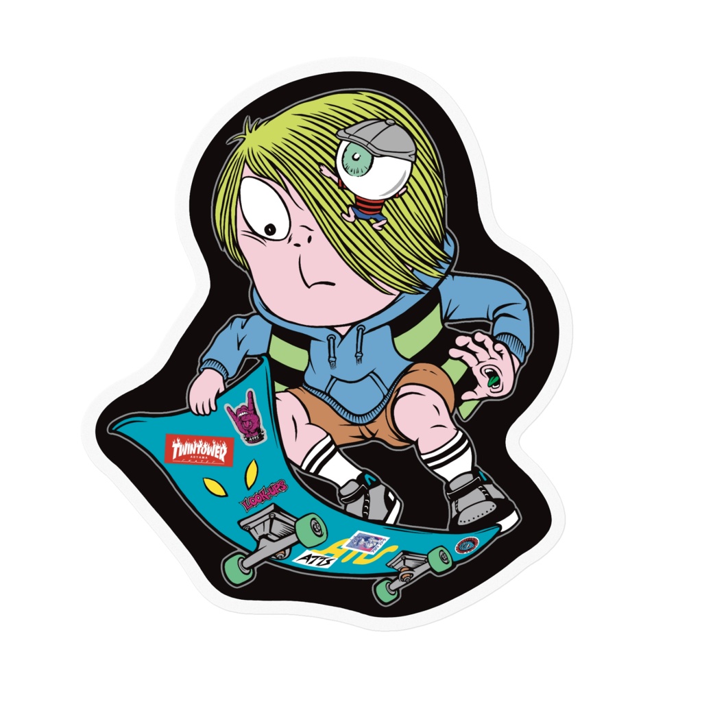 鬼太郎風 HAWK(ステッカーS)