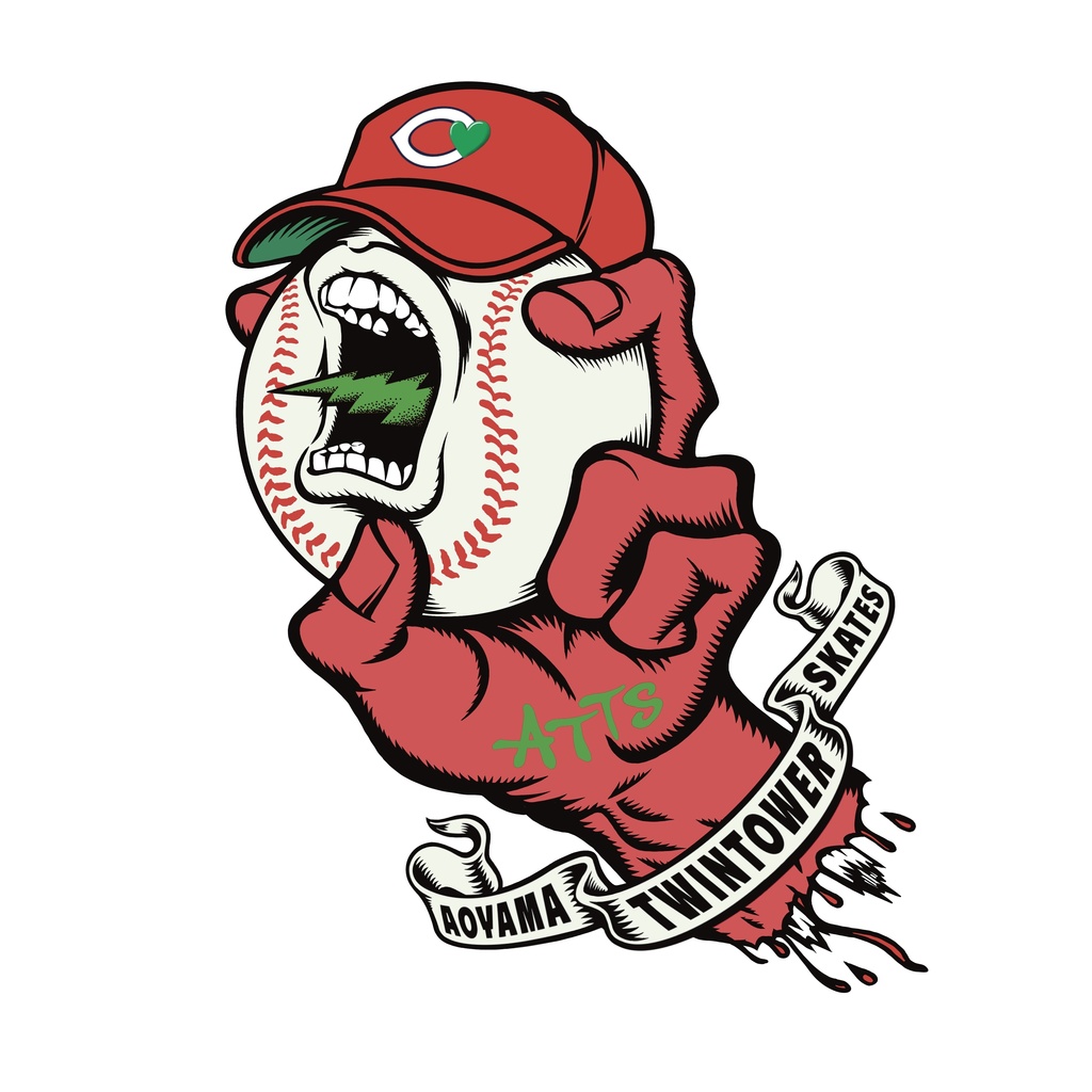 広島ベースボールハンド(T-shirt White)