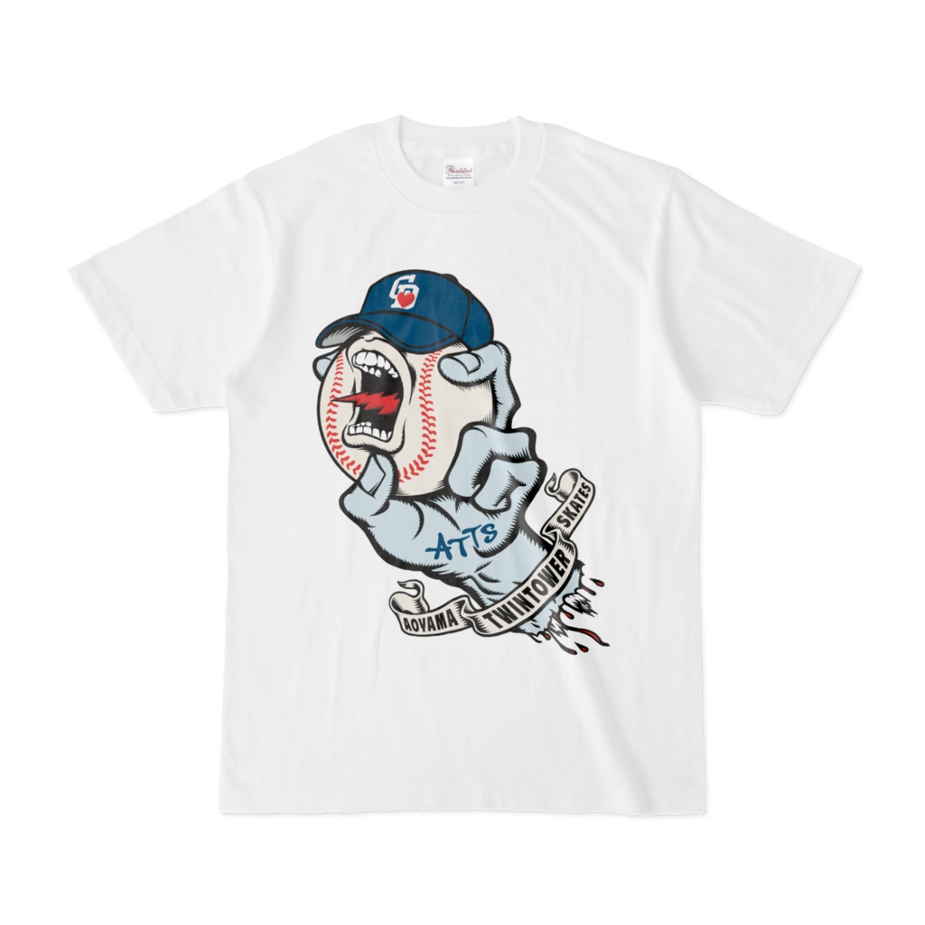 中日ベースボールハンド（T-shirt White）
