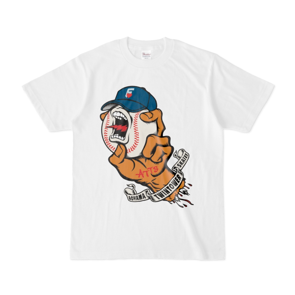 日ハム ベースボールハンド（T-shirt White）