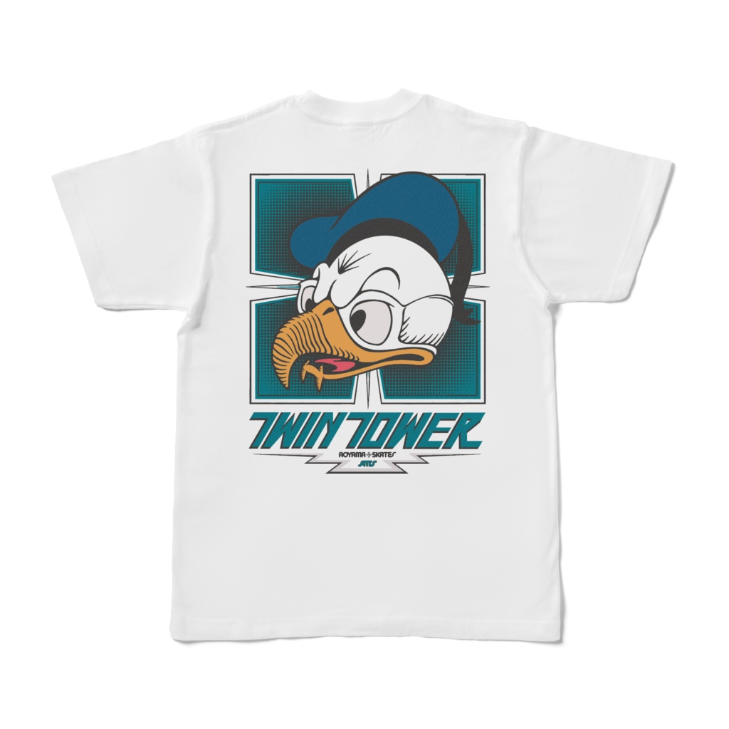Disney風 Donald Hawk(T-shirt White)