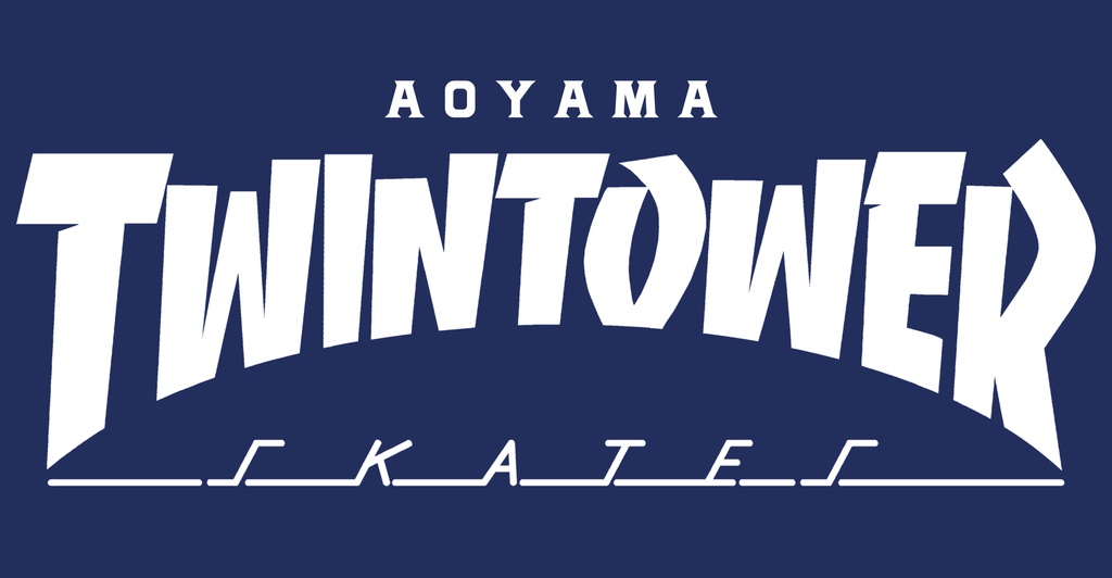 THRASHER風 ATTS(Hoodie ネイビー)