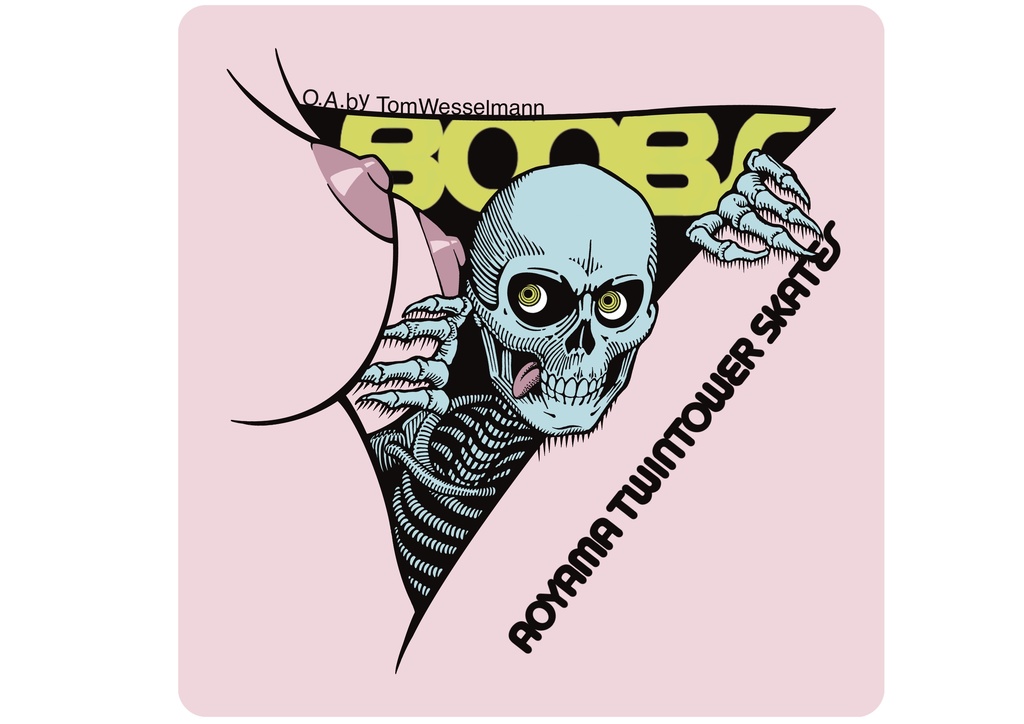 T.W.× BONES ripper(T-shirt Light pink)