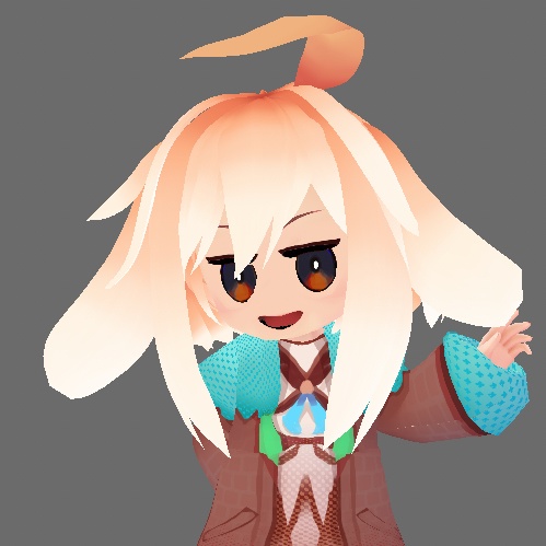 【無料】ロップうさぎくんモデル【VRChatSDK3モデル】
