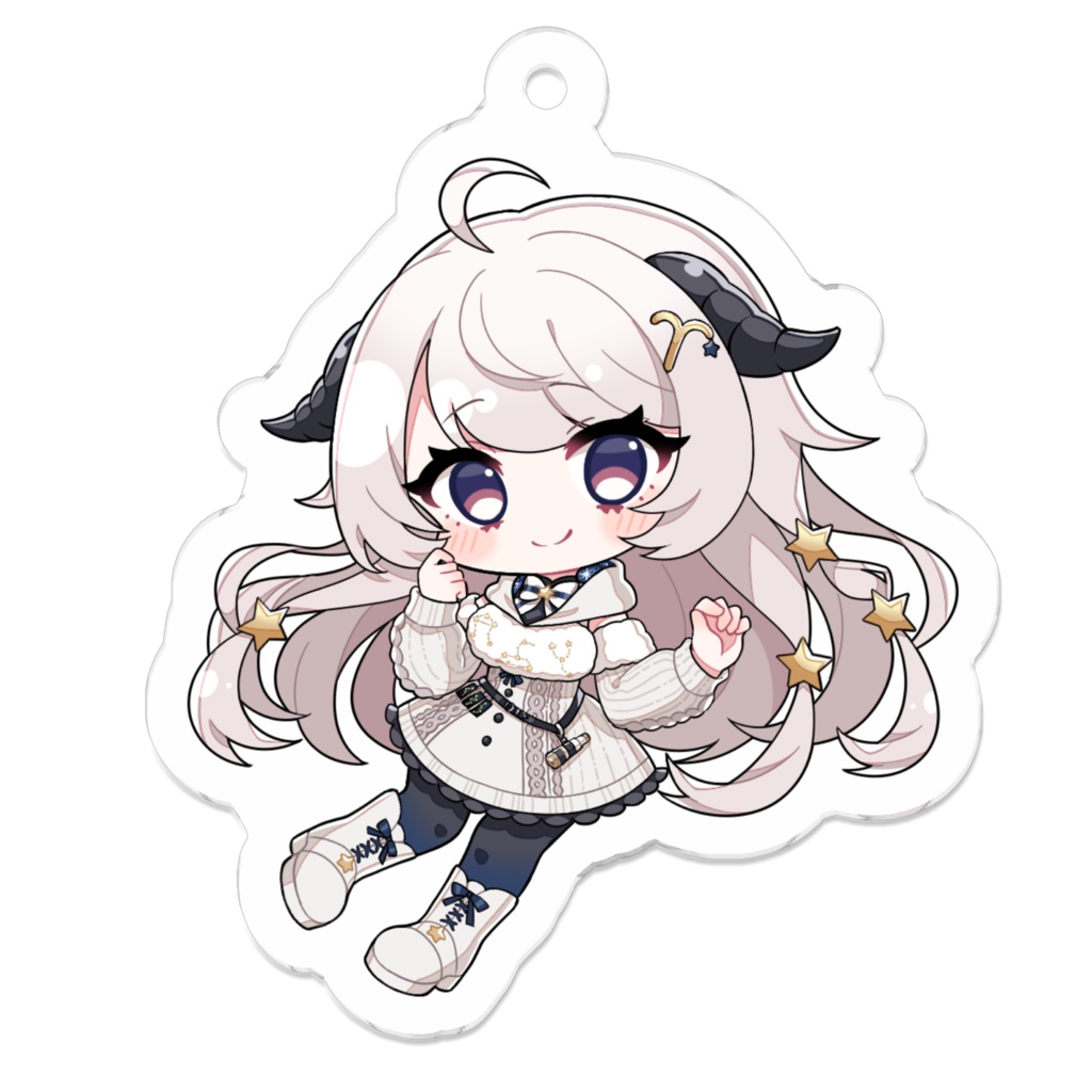 Vtuber 綿空める デフォルメビジュアル アクリルキーホルダー