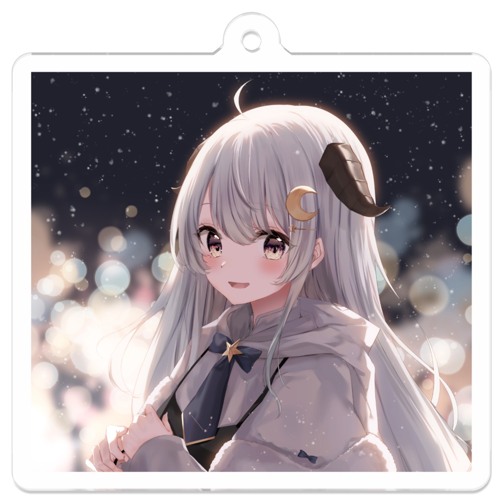 Vtuber 綿空める 冬の待ち合わせ アクリルキーホルダー