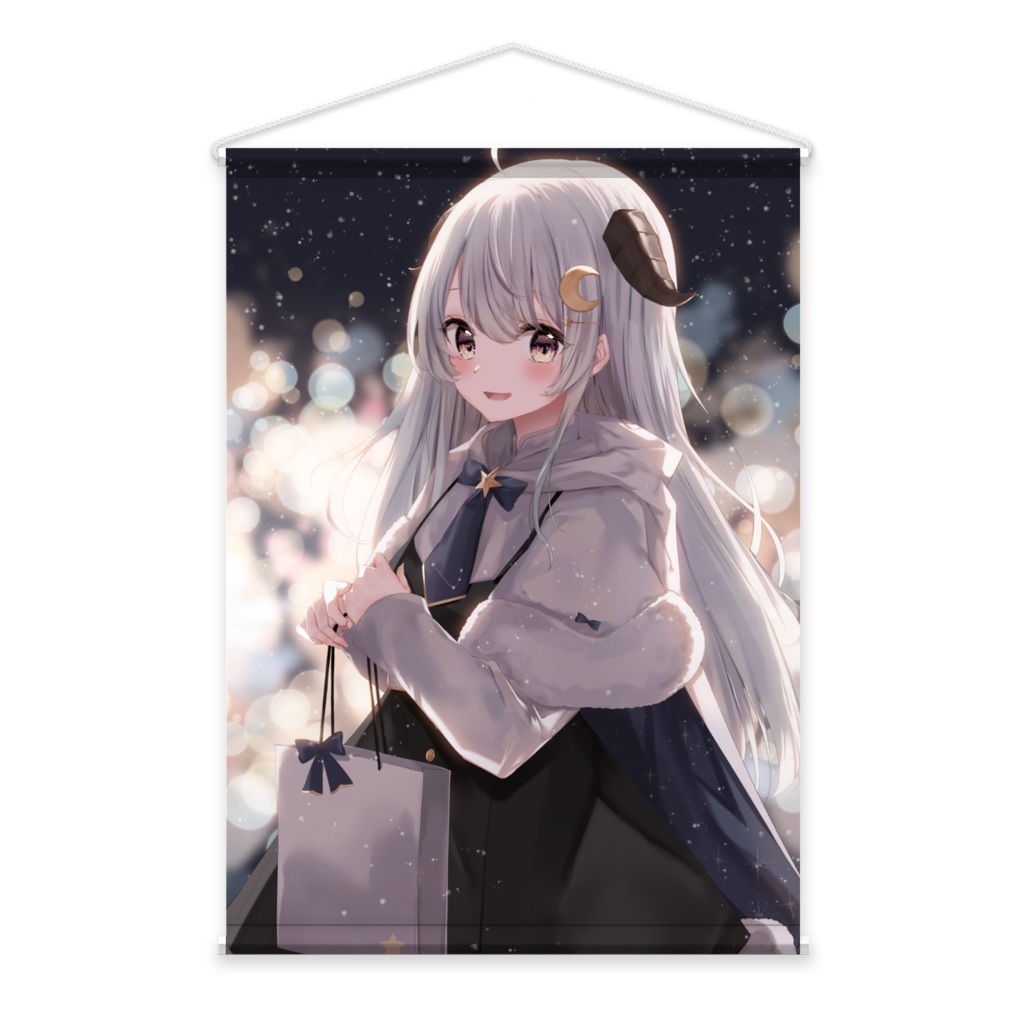 Vtuber 綿空める 夜の待ち合わせ タペストリー