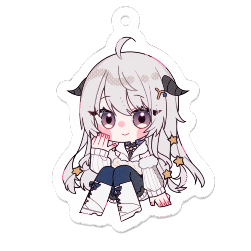 Vtuber 綿空める カートゥーン調 アクリルキーホルダー