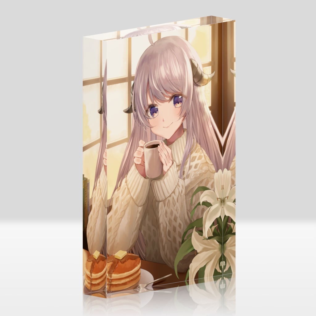 Vtuber 綿空める 優しい時間を共に アクリルブロック