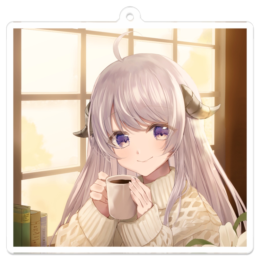 Vtuber 綿空める 優しい時間を共に アクリルキーホルダー