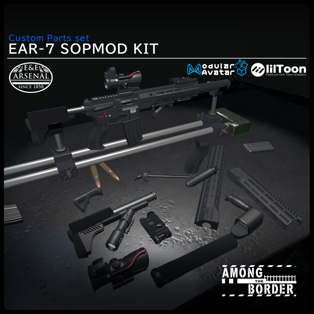SOPMOD Custom Parts SET For「EAR-7」