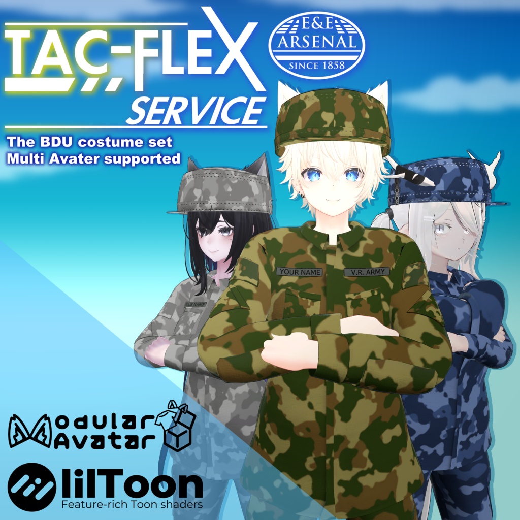～TAC-Flex Service uniform～ The BDU costume set [17アバター対応]