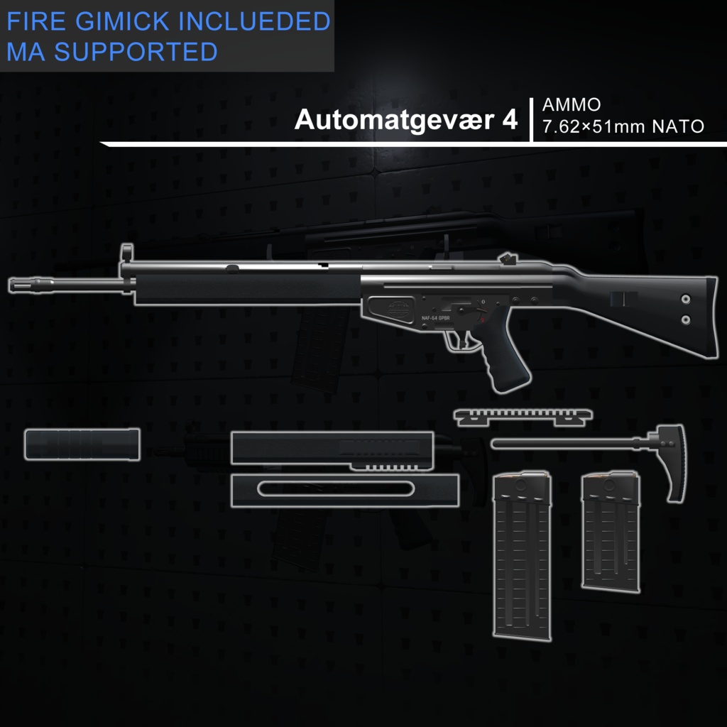 [MA / Gimmick Included] EEA NAF-64 GPBR ｛Automatgevær 4｝ 缩略图 3