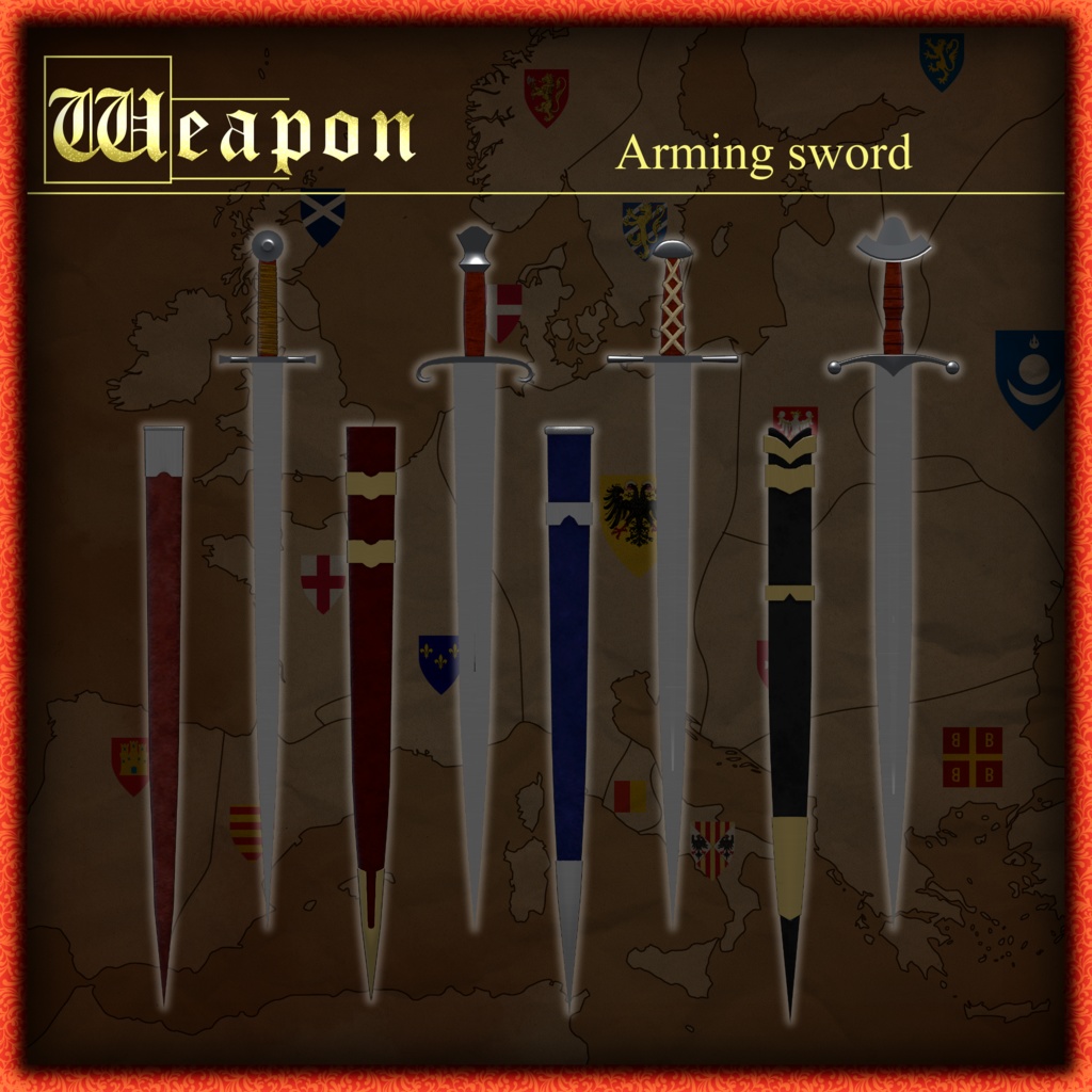 ～ORLEANS～　Medieval knight Costume&Weapons set [18 avater supported] 缩略图 9