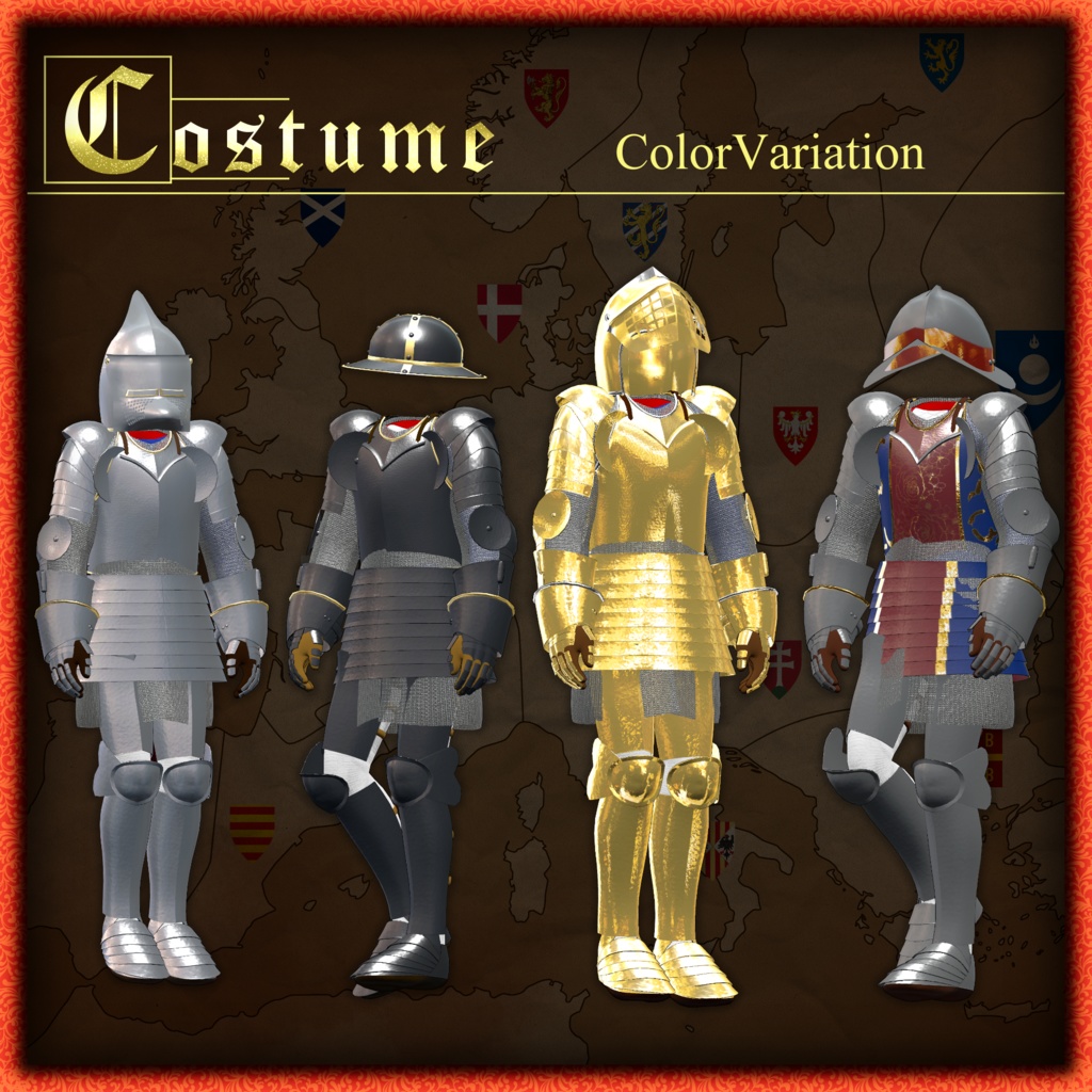 ～ORLEANS～　Medieval knight Costume&Weapons set [18 avater supported] 缩略图 8