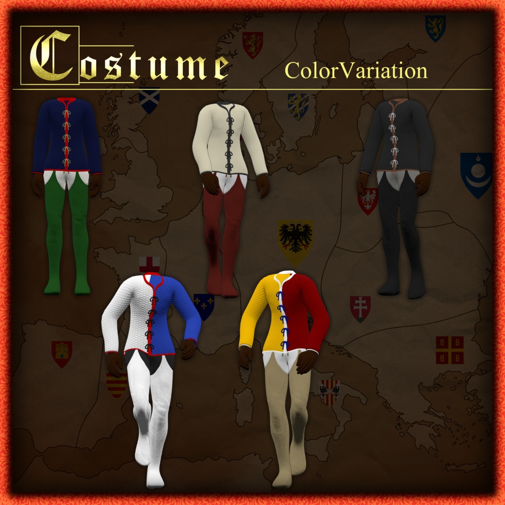 ～ORLEANS～　Medieval knight Costume&Weapons set [18 avater supported] 缩略图 7