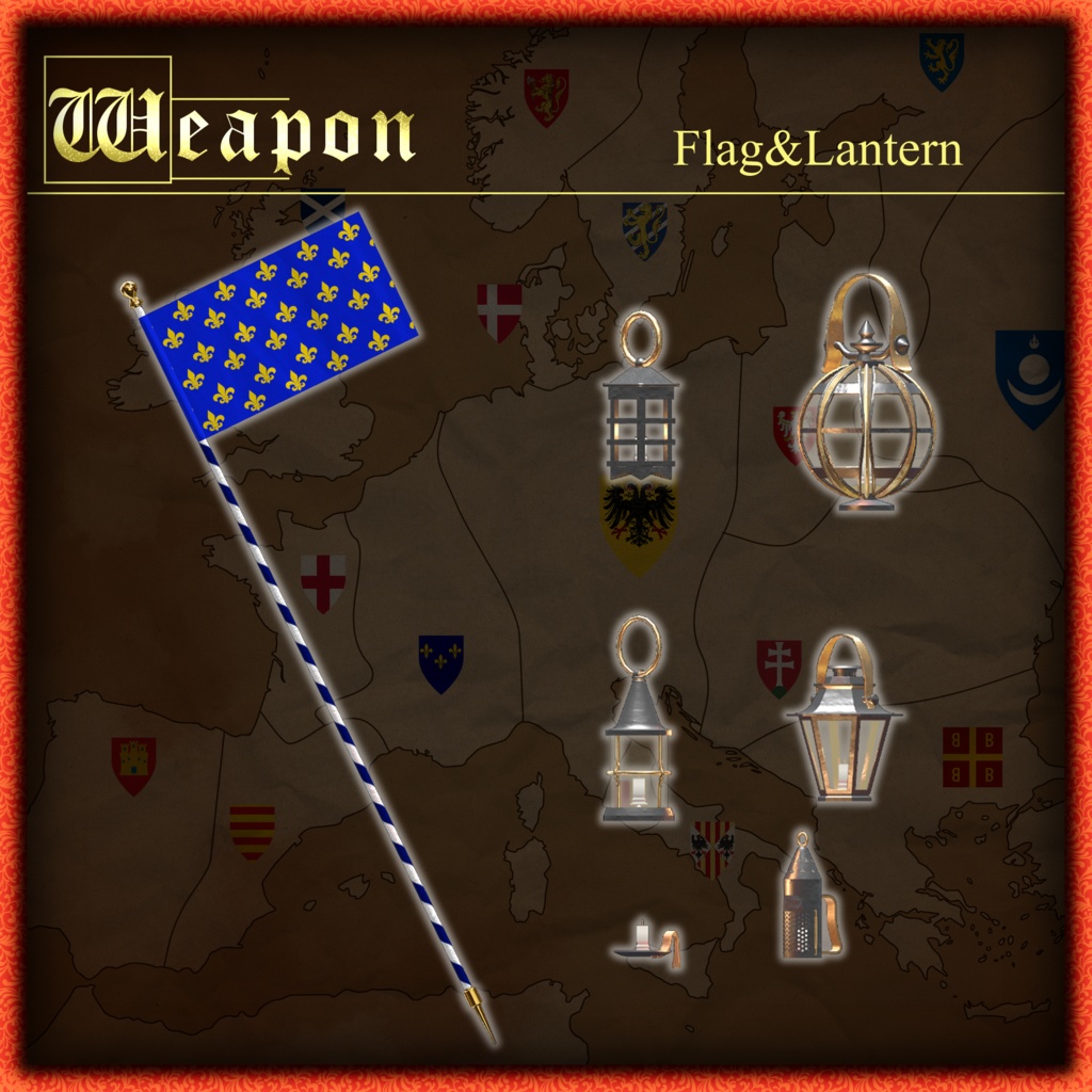 ～ORLEANS～　Medieval knight Costume&Weapons set [18 avater supported] 缩略图 16