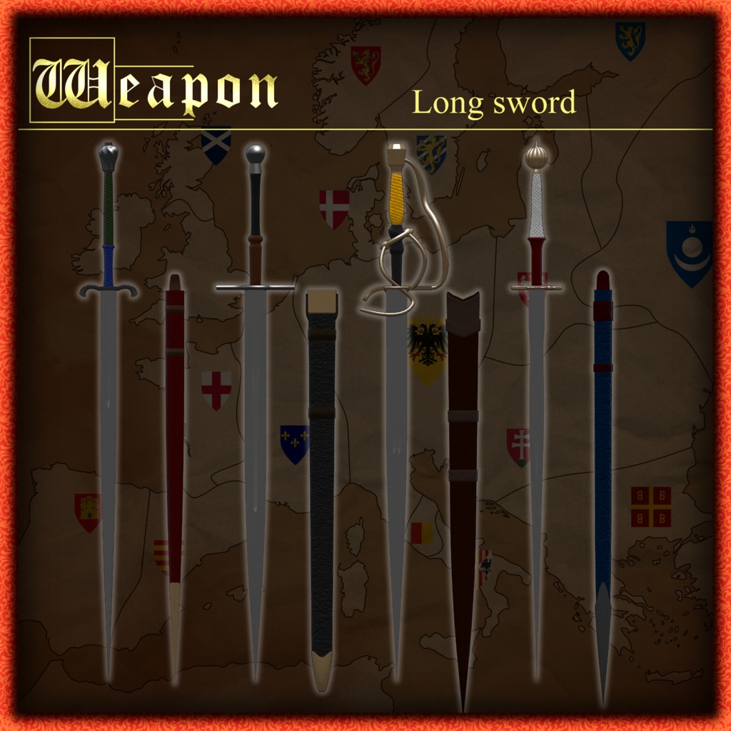 ～ORLEANS～　Medieval knight Costume&Weapons set [18 avater supported] 缩略图 10