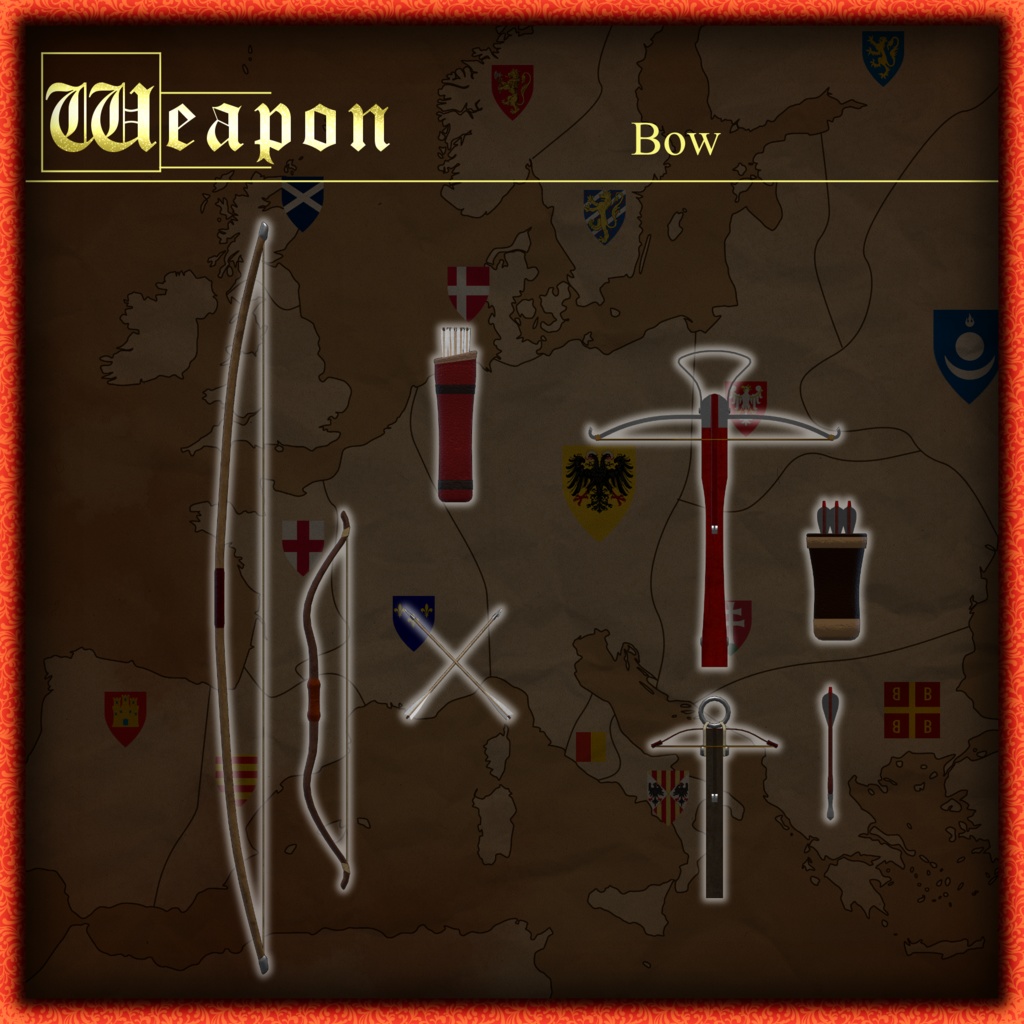 ～ORLEANS～　Medieval knight Costume&Weapons set [18 avater supported] 缩略图 14