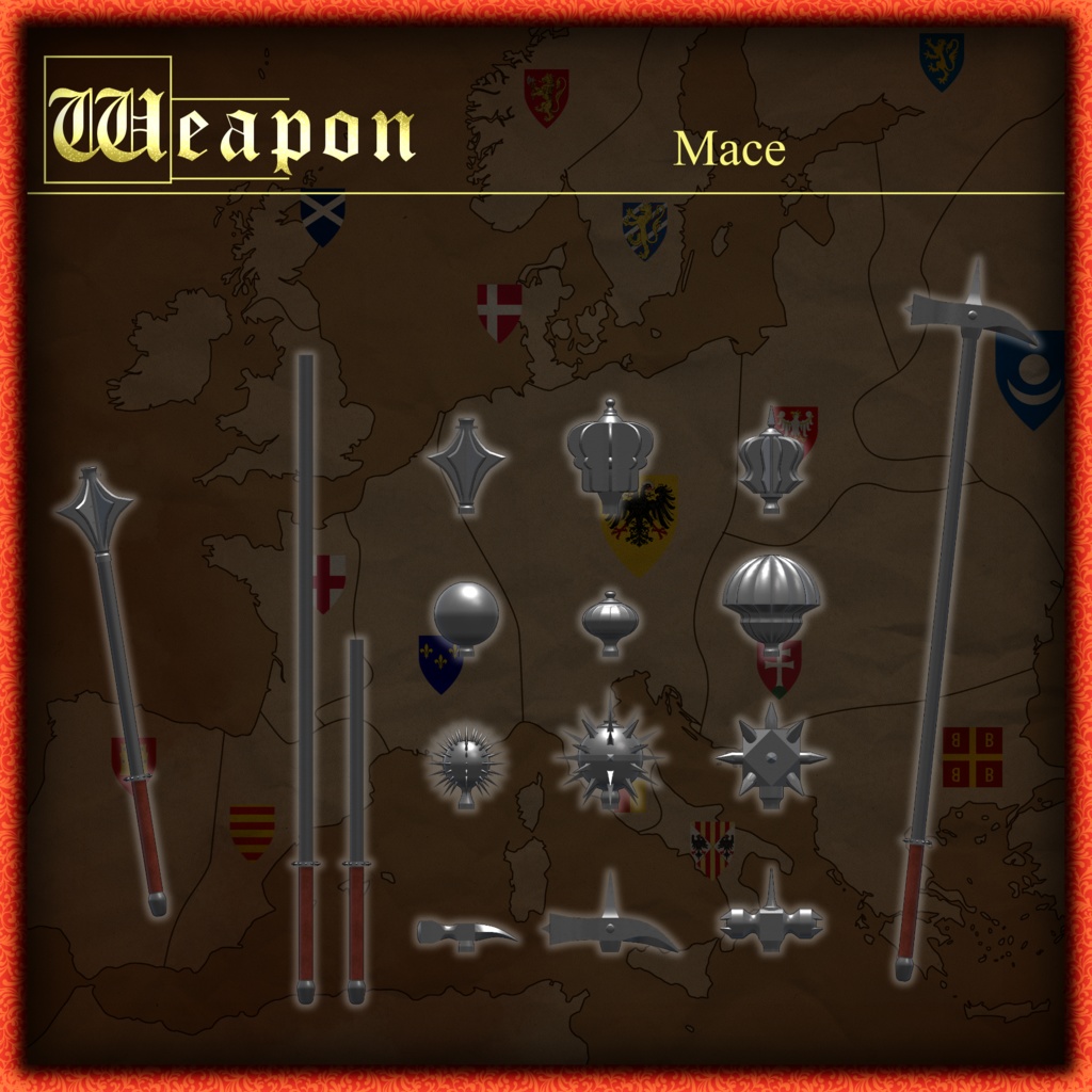 ～ORLEANS～　Medieval knight Costume&Weapons set [18 avater supported] 缩略图 11