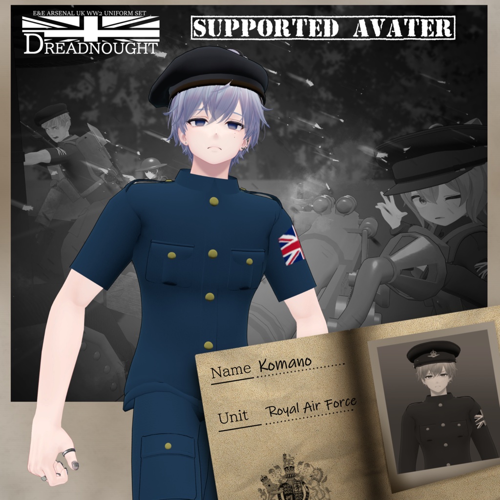 ～Dreadnought～　WW2 UK Army Costume set [19アバター対応] 缩略图 27