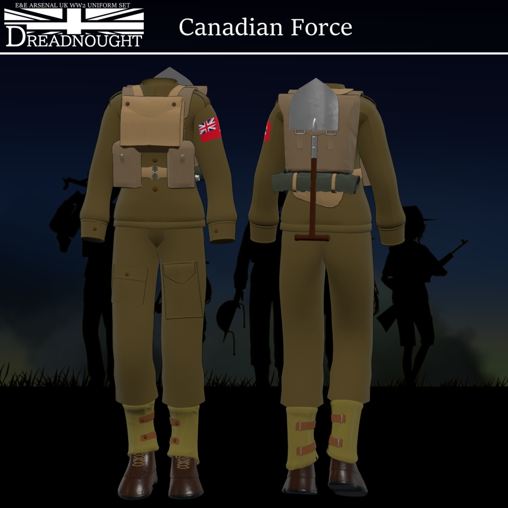 ～Dreadnought～　WW2 UK Army Costume set [19アバター対応] 缩略图 7
