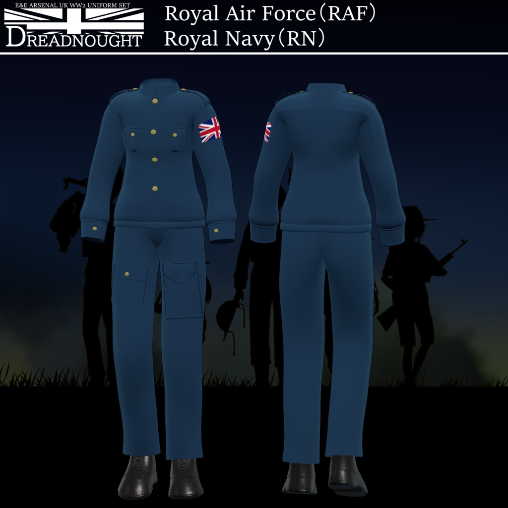 ～Dreadnought～　WW2 UK Army Costume set [19アバター対応] 缩略图 11