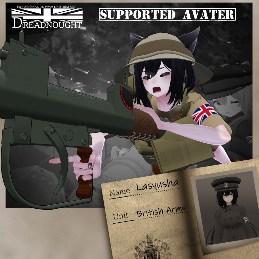 ～Dreadnought～　WW2 UK Army Costume set [19アバター対応] 缩略图 22