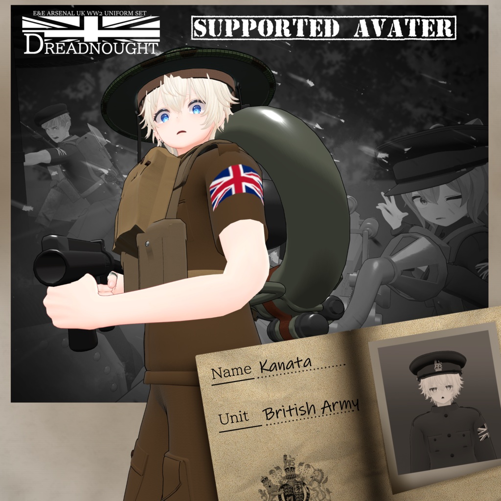 ～Dreadnought～　WW2 UK Army Costume set [19アバター対応] 缩略图 29