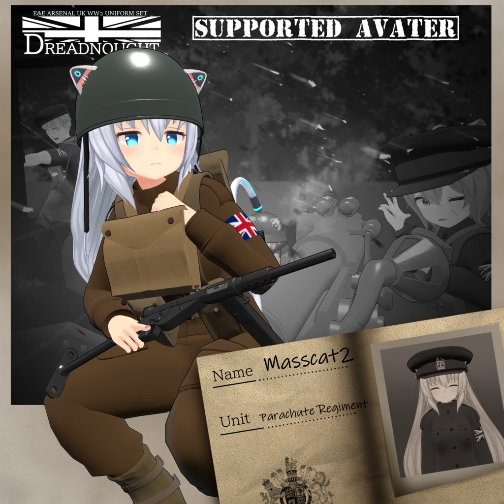 ～Dreadnought～　WW2 UK Army Costume set [19アバター対応] 缩略图 16