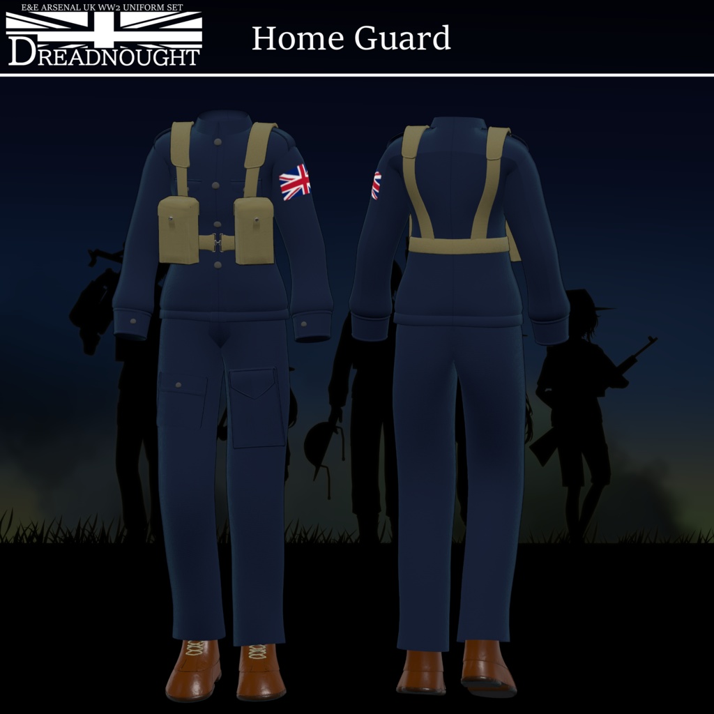 ～Dreadnought～　WW2 UK Army Costume set [19アバター対応] 缩略图 10