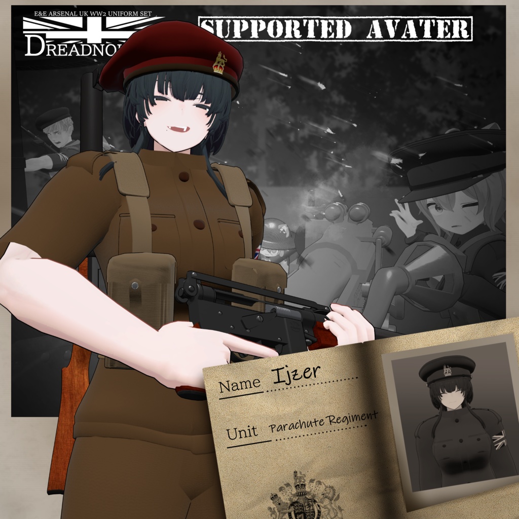 ～Dreadnought～　WW2 UK Army Costume set [19アバター対応] 缩略图 23