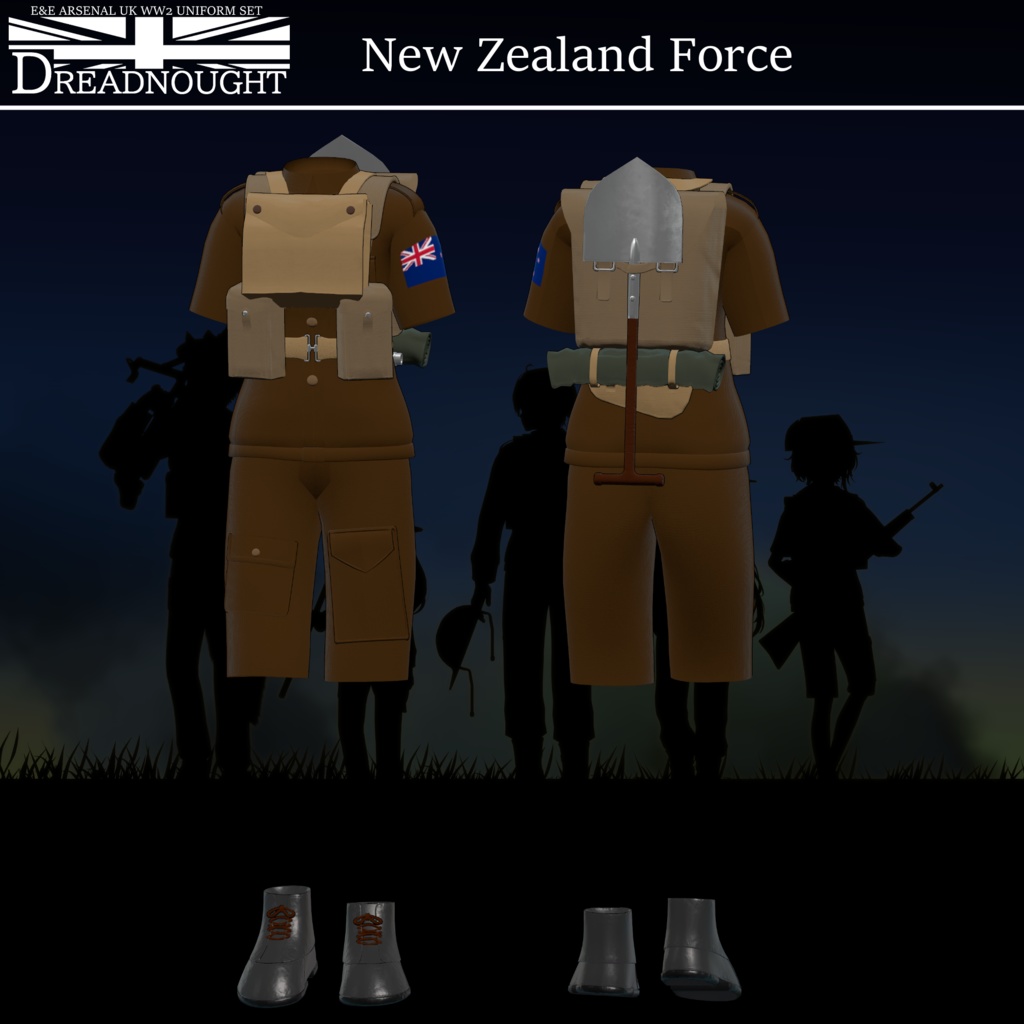 ～Dreadnought～　WW2 UK Army Costume set [19アバター対応] 缩略图 8
