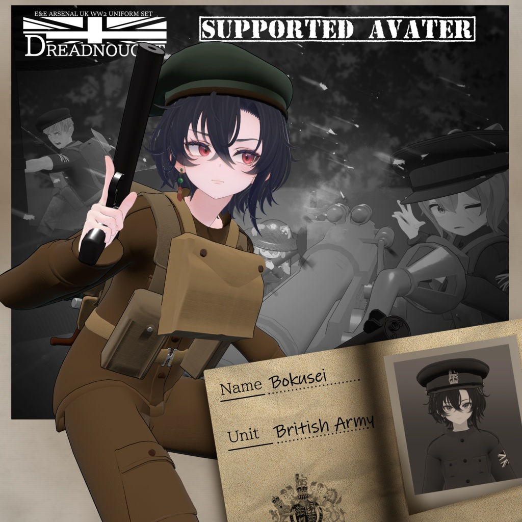～Dreadnought～　WW2 UK Army Costume set [19アバター対応] 缩略图 28