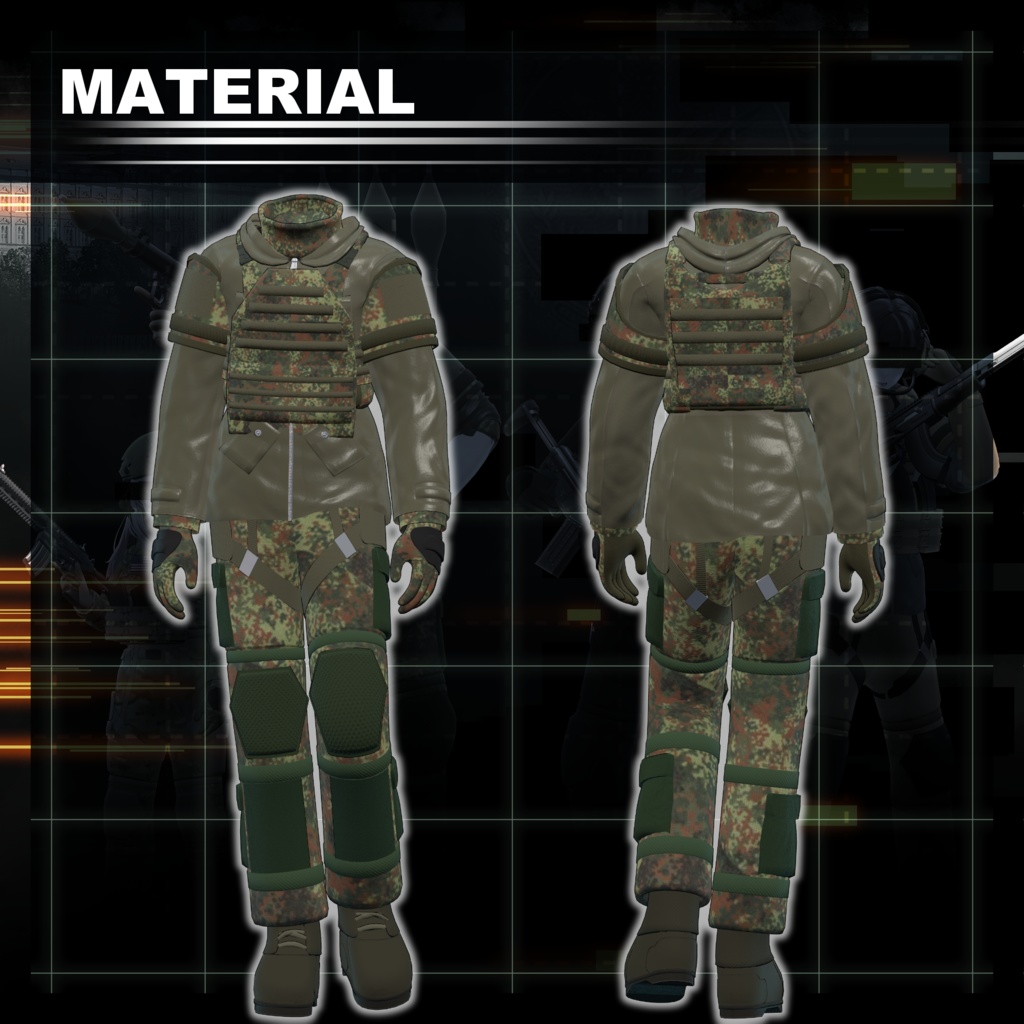 ～EEA Moduler Warrior～ Modern tactical costume set [19アバター対応] 缩略图 9