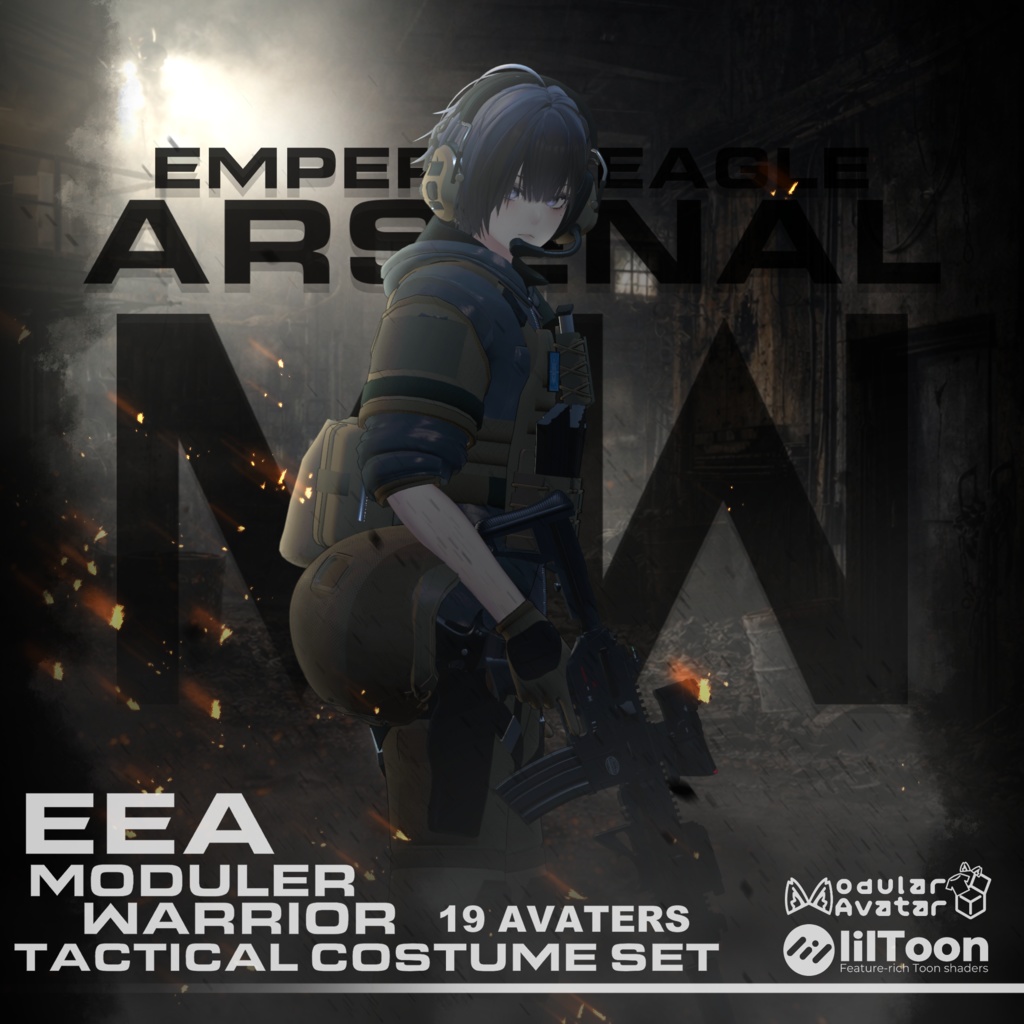 [Launch Sale !]～EEA Moduler Warrior～ Modern tactical costume set [19アバター対応]