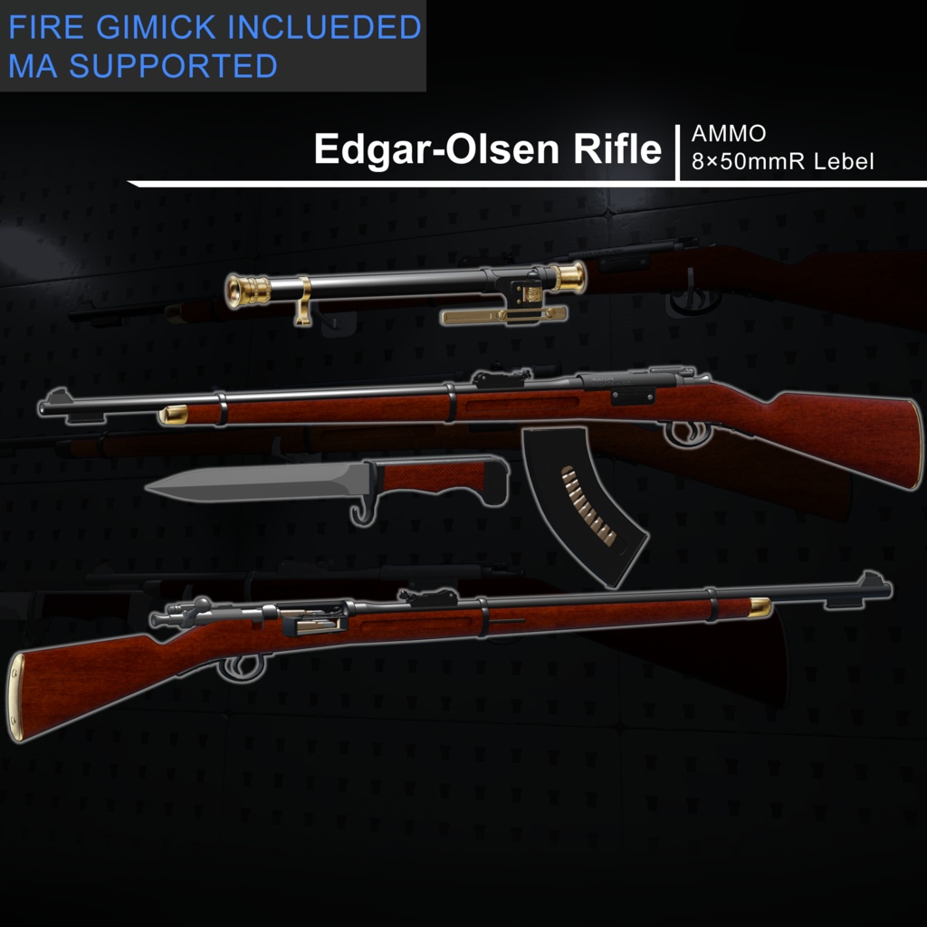 [MA / Gimmick Included]EEA Model 1889 Olsen Rifle｛Edgar-Olsen Rifle｝ 缩略图 2