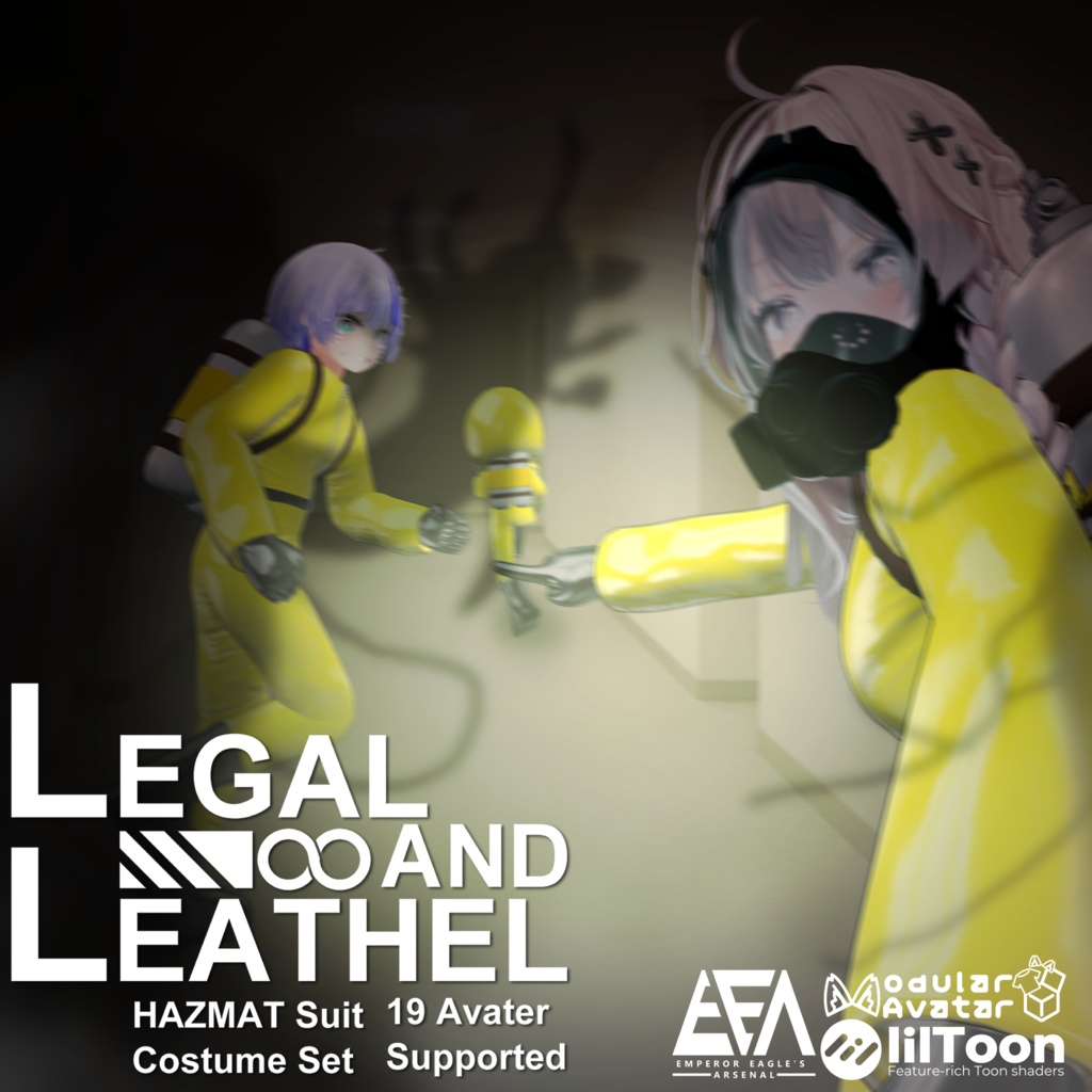 [Launch Sale!]～Legal and Leathel～ HAZMAT suit costume set [19 avater supported]