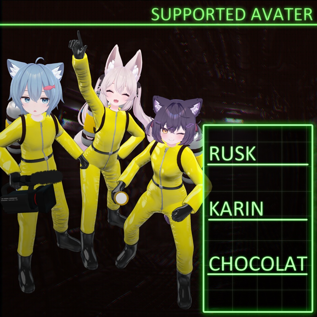 ～Legal and Leathel～ HAZMAT suit costume set [19 avater supported] 缩略图 11