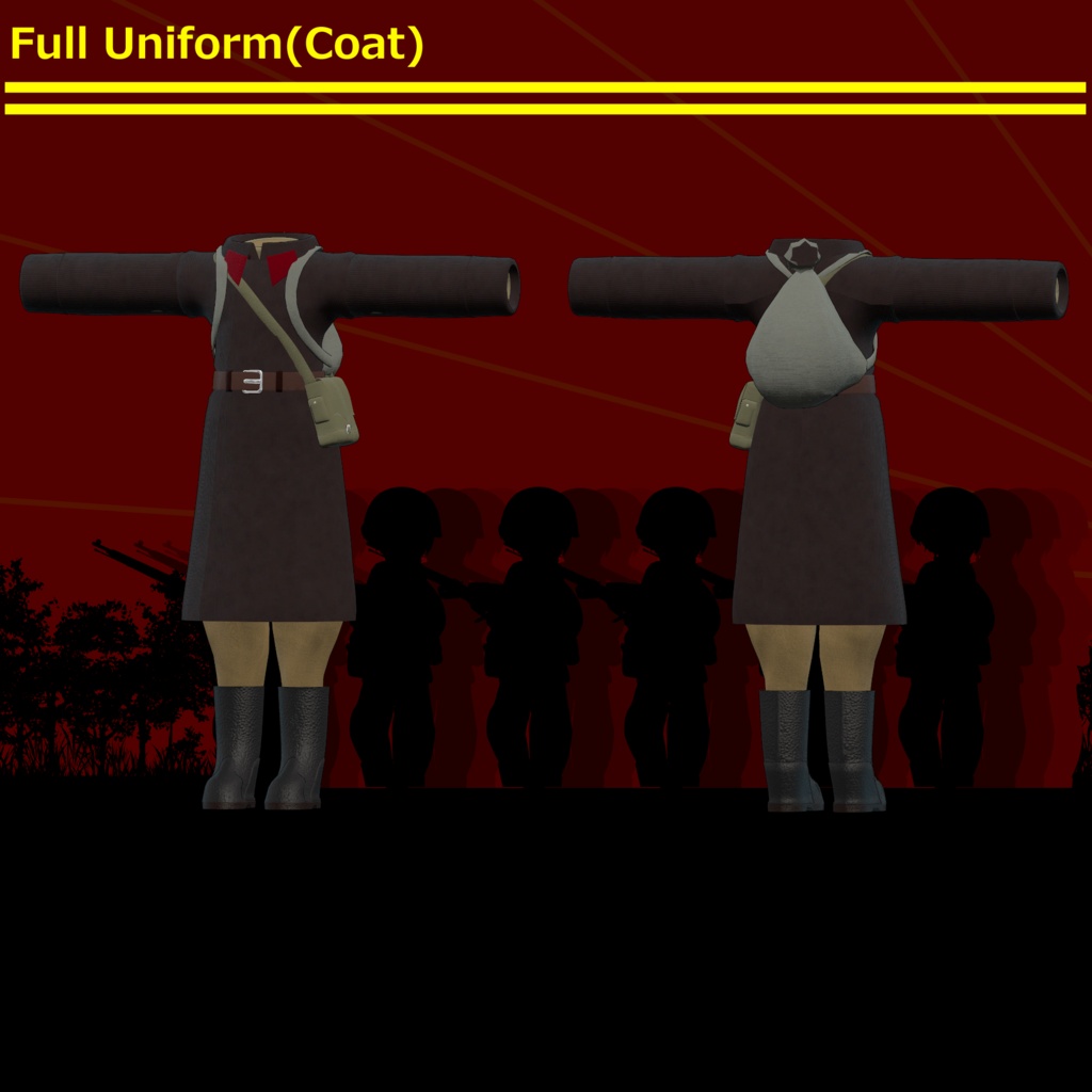 ～For the Motherland～　WW2 Soviet Army Costume set [19アバター対応] 缩略图 2