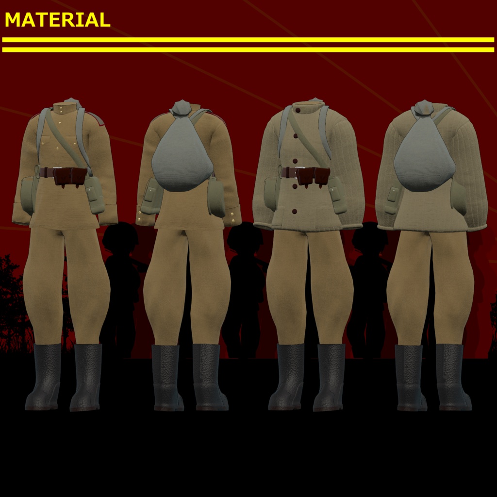 ～For the Motherland～　WW2 Soviet Army Costume set [19アバター対応] 缩略图 5