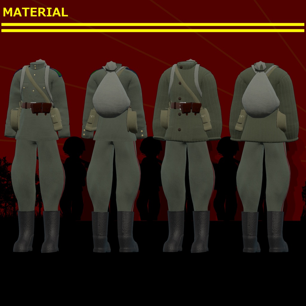 ～For the Motherland～　WW2 Soviet Army Costume set [19アバター対応] 缩略图 6