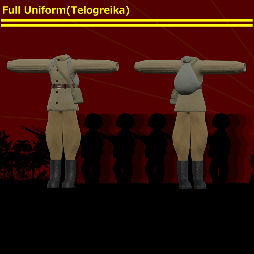 ～For the Motherland～　WW2 Soviet Army Costume set [19アバター対応] 缩略图 3