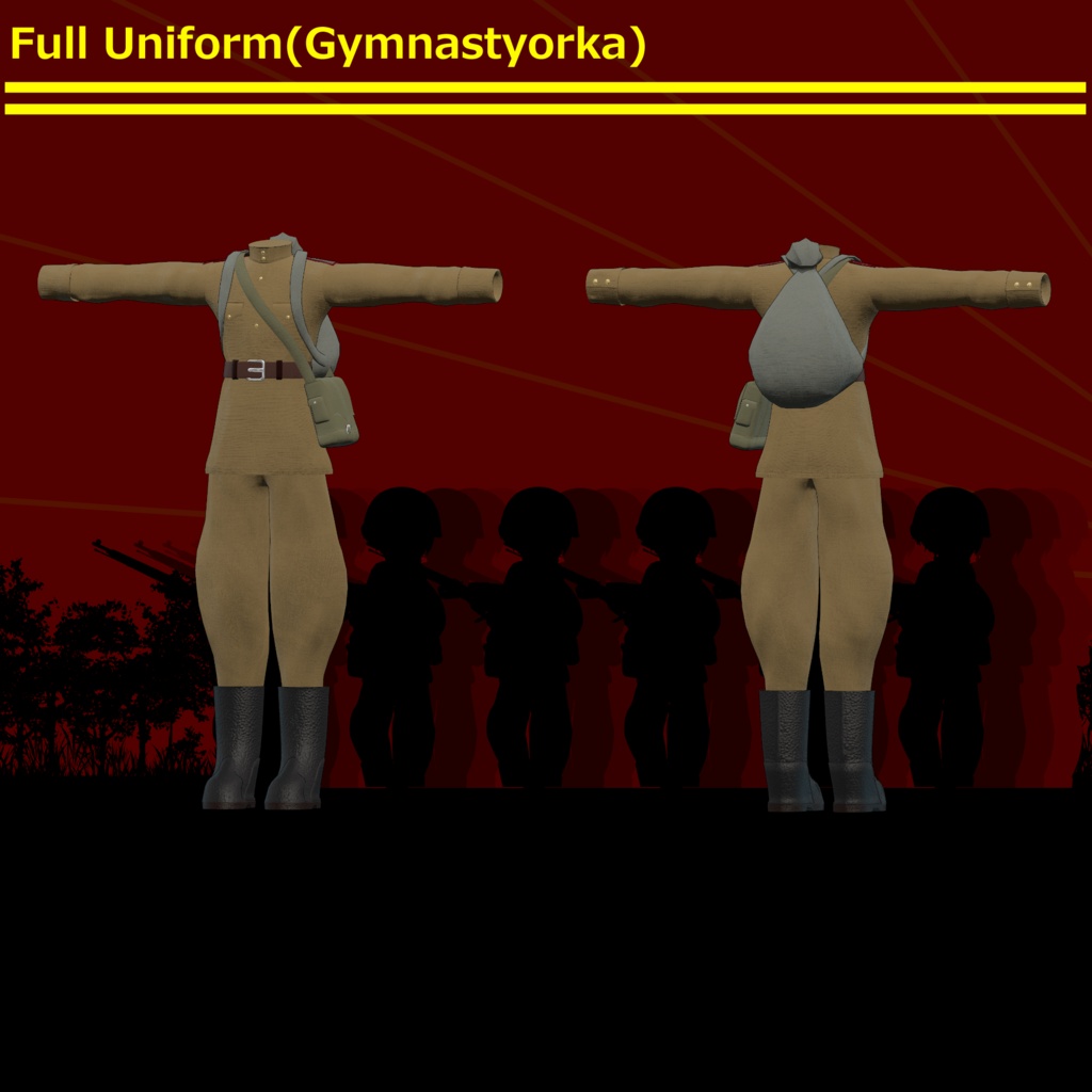 ～For the Motherland～　WW2 Soviet Army Costume set [19アバター対応] 缩略图 4