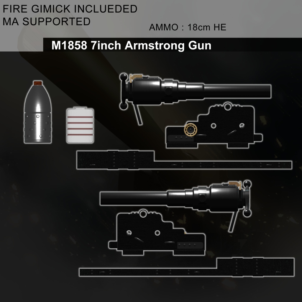 [MA / Gimmick Included] EEA Model 1858 7 inch Gun｛M1858 7inch Armstrong Gun｝ 缩略图 3