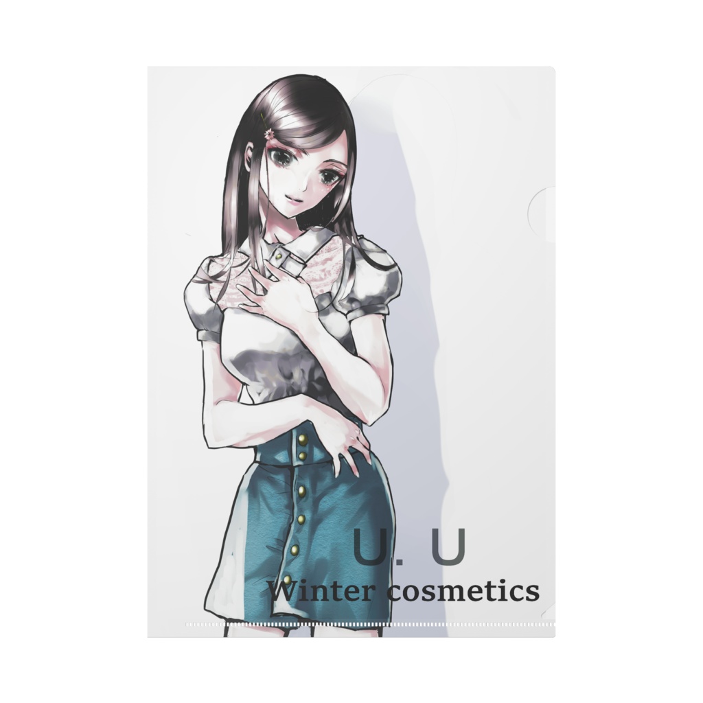 冬コスメの女の子クリアファイル