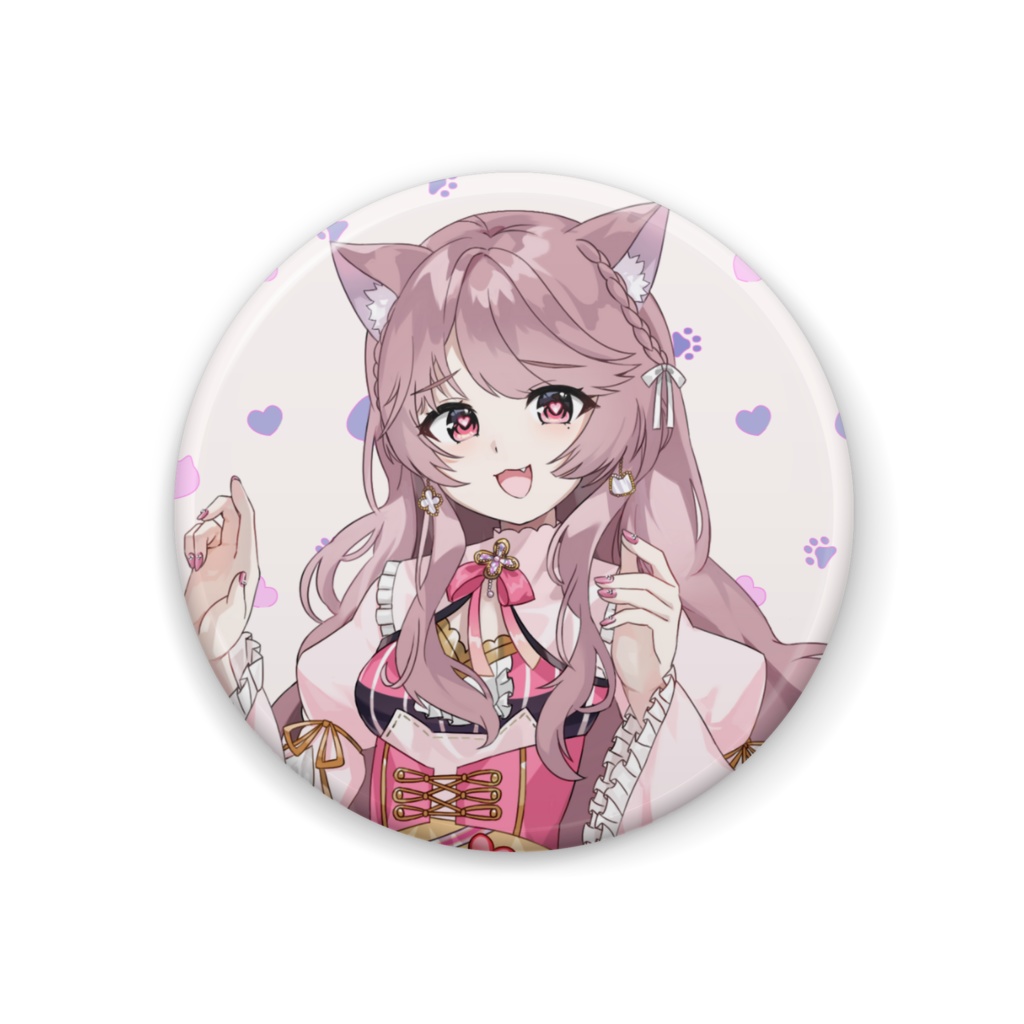 ハート目みあバッジ