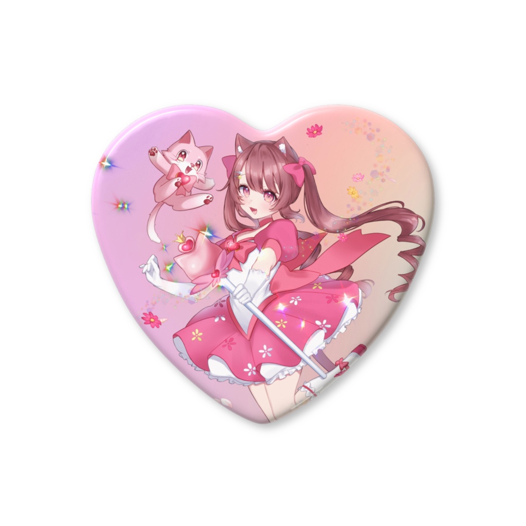 魔法少女★みあ ハート缶バッチ