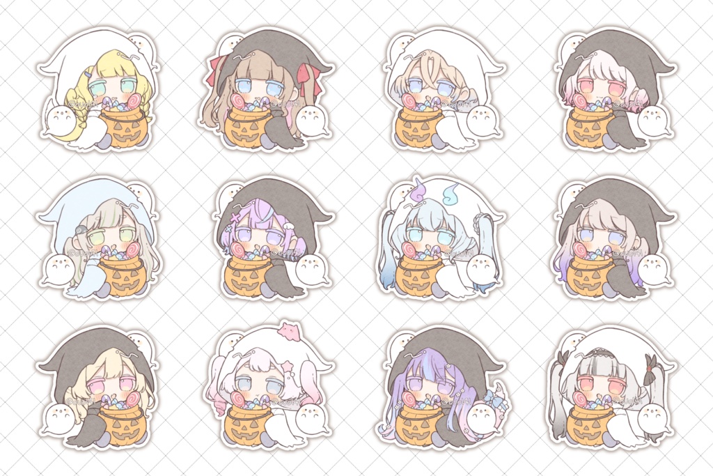 ちまっとハロウィン量産イラスト